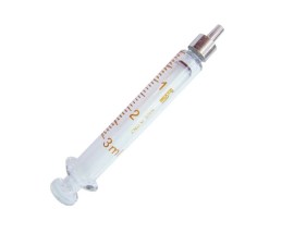 Seringa De Vidro Bico Metal Luer Slip - 3 Ml - Arti Glass